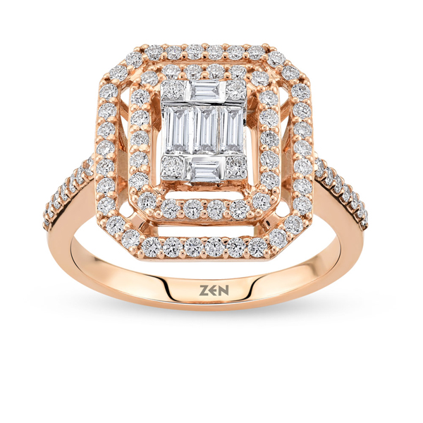 0,63ct Baguette Diamond Ring 